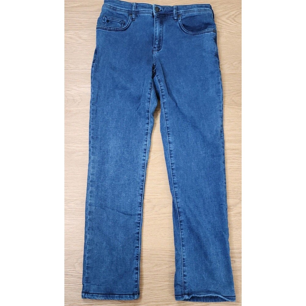 Jack Of Spades Straight Leg Jeans Mens 30x34 Quality Blue Denim Pants Stitched
